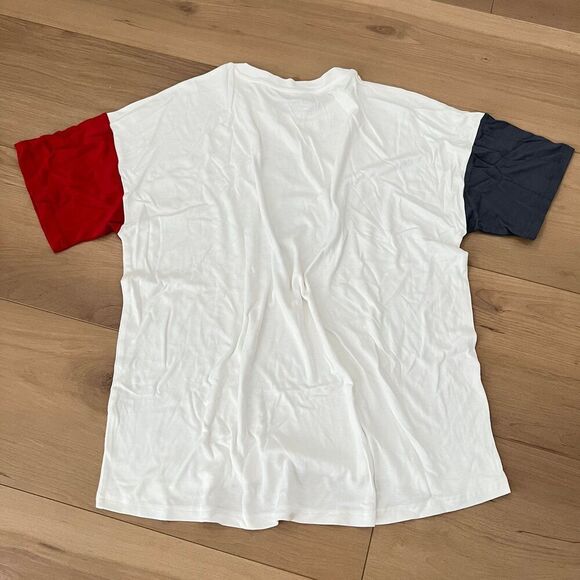 NWT Goumi Kids Peace Parent Tee SZ XS / S Oversized Unisex Top Bamboo - Picture 2 of 3